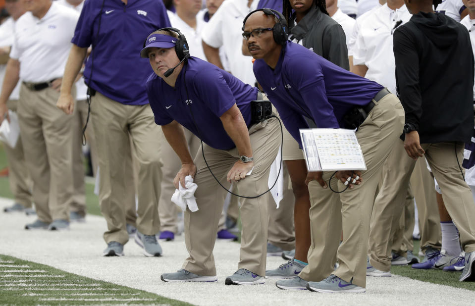 With a win over Cal, TCU would have a winning record in 14 of its 18 seasons under Gary Patterson. (AP Photo/Eric Gay)