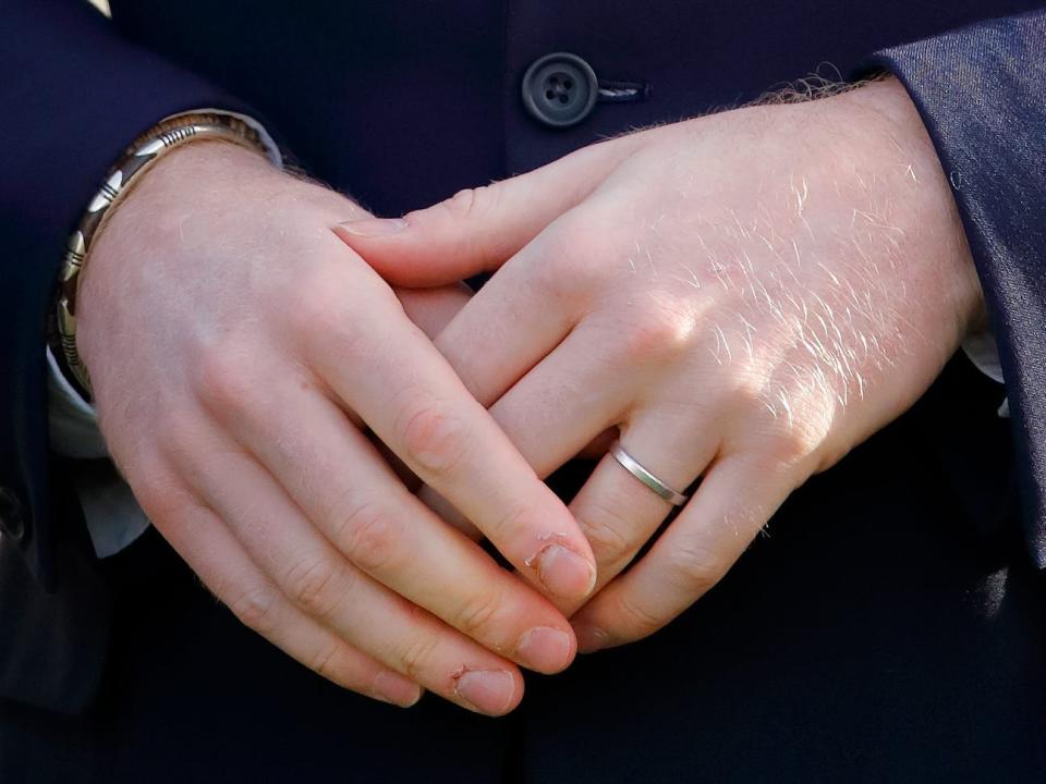 Prince Harry's platinum wedding ring.
