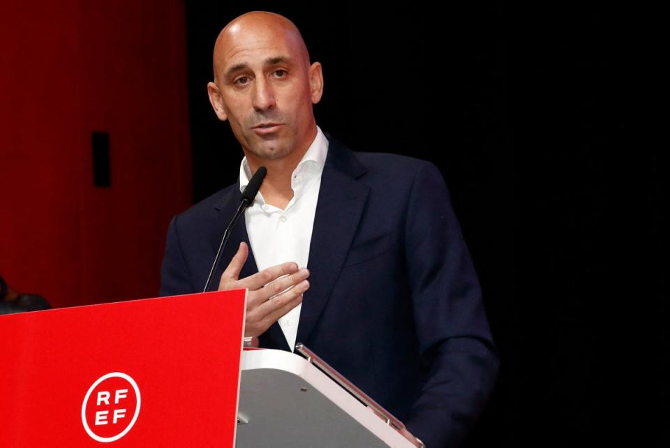 Luis Rubiales refused to resign from his post last week (RFEF/AFP via Getty Images)