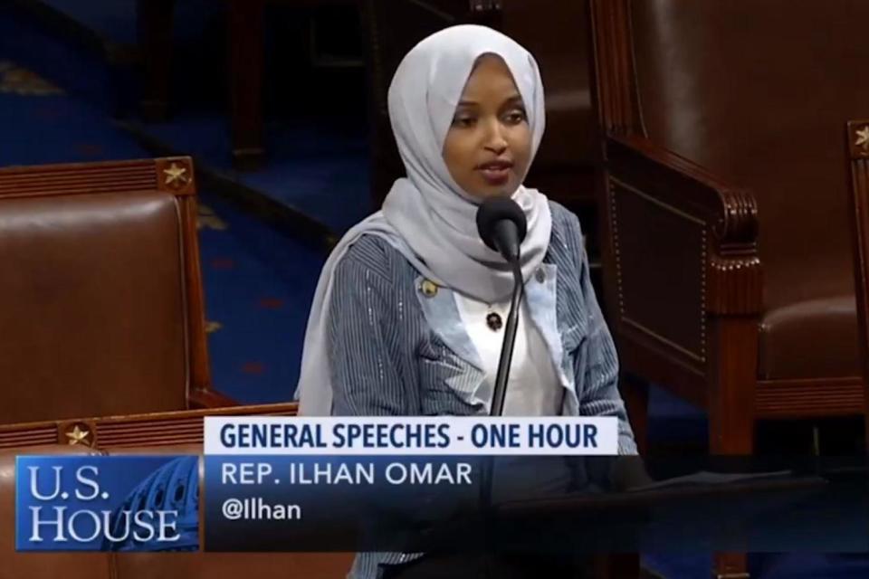 Ilhan Omar has accused “religious fundamentalists” in the US of “trying to manipulate state laws...to impose their beliefs on an entire society” after anti-abortion bills were passed across the country.Recently passed laws in Georgia, Kentucky, Mississippi and Ohio ban abortion after cardiac activity can be detected in an embryo.This can be as early as six weeks – at which point most women do not yet know they are pregnant.Women’s rights groups have reacted to the wave of state legislation with dismay, but the US religious and political right has largely supported the move.“Religious fundamentalists are currently trying to manipulate state laws in order to impose their beliefs on an entire society,” Ms Omar said, speaking on the floor of the House of Representatives on Wednesday.“All with complete disregard for voices and the rights of American women.”Georgia’s bill imposes jail sentences for women found guilty of aborting or attempting to abort their pregnancies, with the potential for life imprisonment and the death penalty.The Minnesota lawmaker said the bills were “only the latest in a long history of efforts to criminalise women for simply existing. To punish us when we don’t conform to their attempts to control us.“Because it’s happening here, with the support of the ultra-conservative religious right we call it religious freedom,” she added, going on to accuse anti-abortion activists of hypocrisy.“Let’s just be honest – for the religious right, this isn’t simply about their care or concern for life.“If they cared about or were concerned about children, they would be concerned about the children that are being detained and those that are dying in camps across our borders.“Or the children who are languishing in hunger and facing homelessness.”At least five migrant children have died in US detention since December.Ms Omar’s speech comes after Alabama governor Kay Ivey signed the most restrictive abortion bill in the US last week.Under the law, doctors would face 10 years in prison for attempting to terminate a pregnancy and 99 years for carrying out the procedure. Politicians in 16 further states are proposing further legislation to restrict abortion.