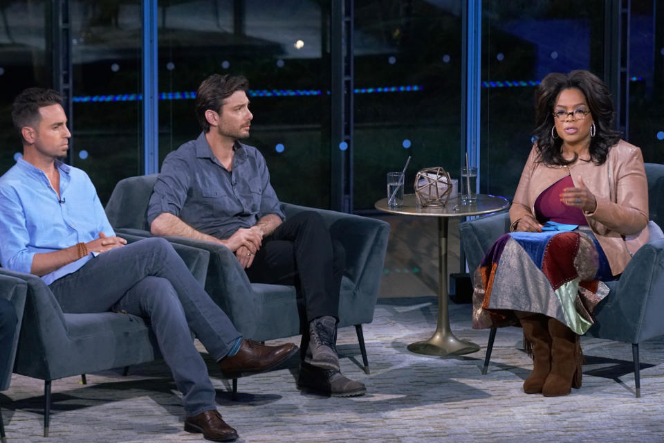 In After Neverland, Oprah sits down with James Safechuck, Wade Robson and Dan Reed Photo: OWN / YouTube