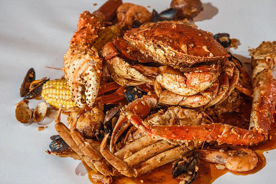 <b>Photo: kai's crab boil/<a href="https://yelp.com/biz_photos/kais-crab-boil-columbus?utm_campaign=9e2d245a-e12e-41ba-a49c-ad6d3b9b008a%2C241d8e61-1f38-4465-9e90-a3f05395649a&utm_medium=81024472-a80c-4266-a0e5-a3bf8775daa7" rel="nofollow noopener" target="_blank" data-ylk="slk:Yelp;elm:context_link;itc:0;sec:content-canvas" class="link ">Yelp</a></b>