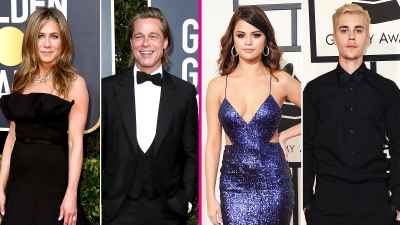 celeb-exes-at-award-shows-brad-jen-selena-justin