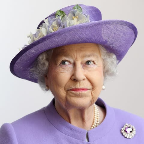 The Queen wearing one of Rachel Trevor-Morgan’s designs - Credit: Getty Images