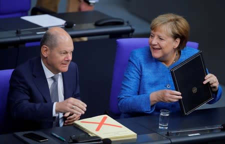 FILE PHOTO: Budget debate in the Bundestag in Berlin