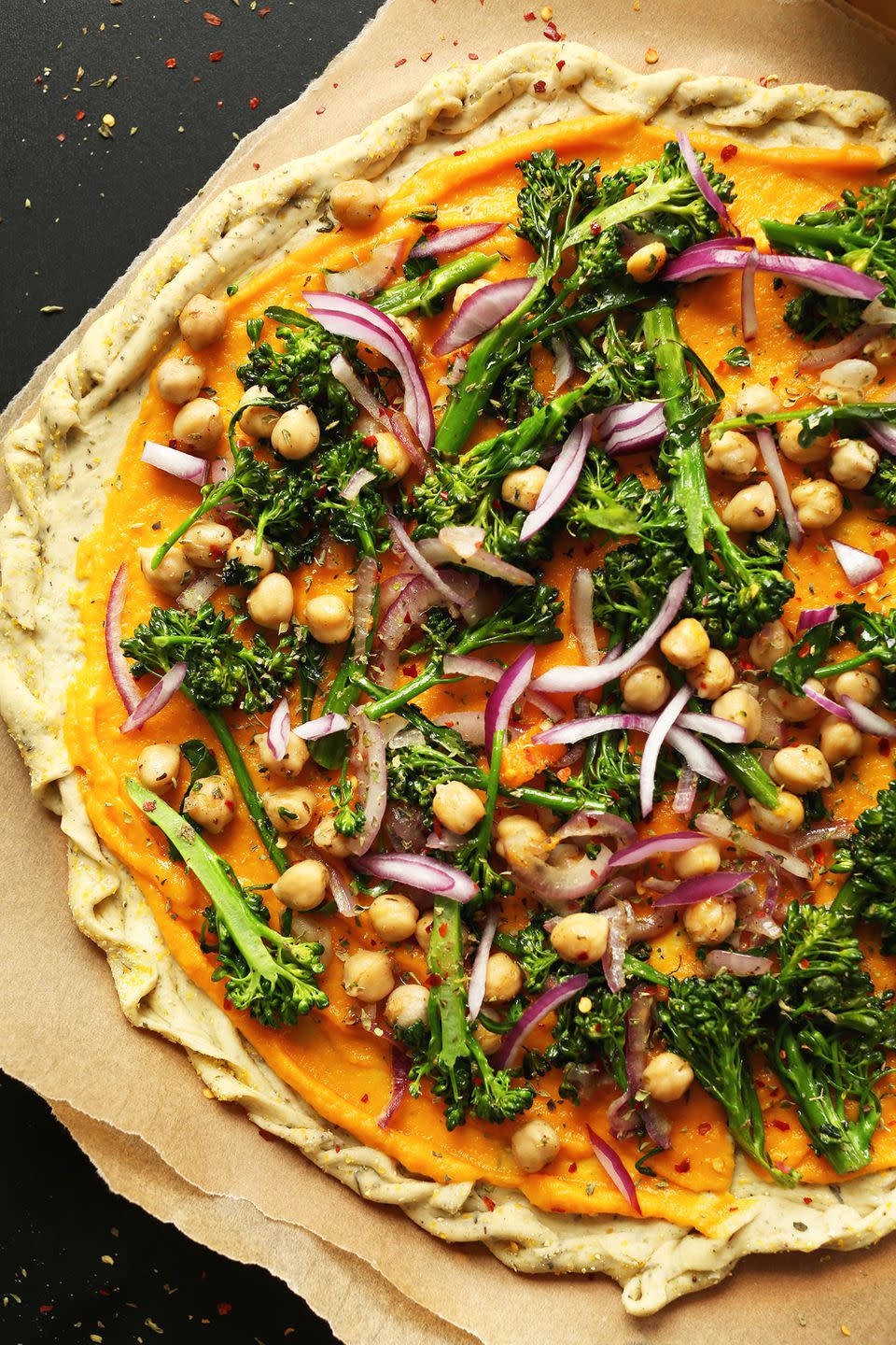 <p>Forget takeout. Making your own pizza has never been easier or healthier. </p><p><strong>Get the recipe at <a rel="nofollow noopener" href="http://minimalistbaker.com/butternut-squash-veggie-pizza/" target="_blank" data-ylk="slk:Minimalist Baker;elm:context_link;itc:0;sec:content-canvas" class="link ">Minimalist Baker</a>. </strong></p>