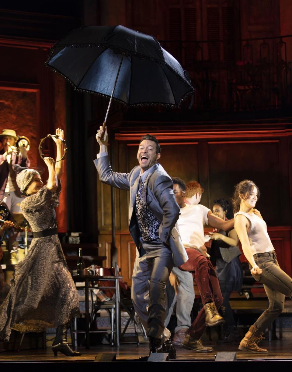 Levi Kreis and Company in the "Hadestown" North American Tour.