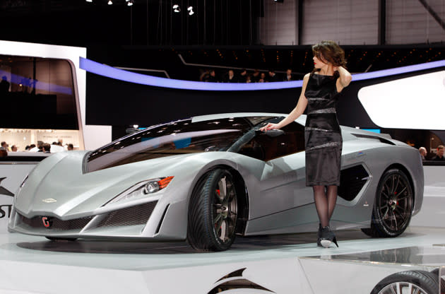 Ladies of the 2012 Geneva Motor Show