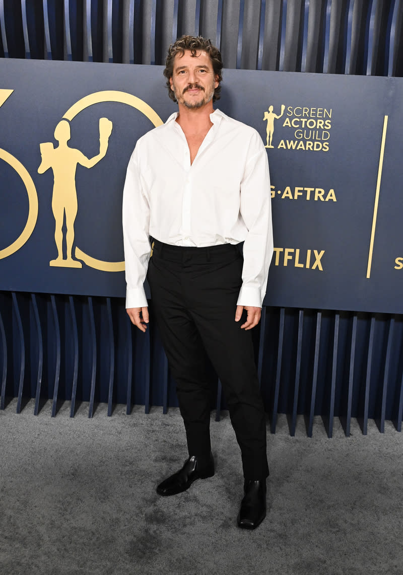 Pedro Pascal at the 30th Annual Screen Actors Guild Awards held at the Shrine Auditorium and Expo Hall on February 24, 2024 in Los Angeles, California.