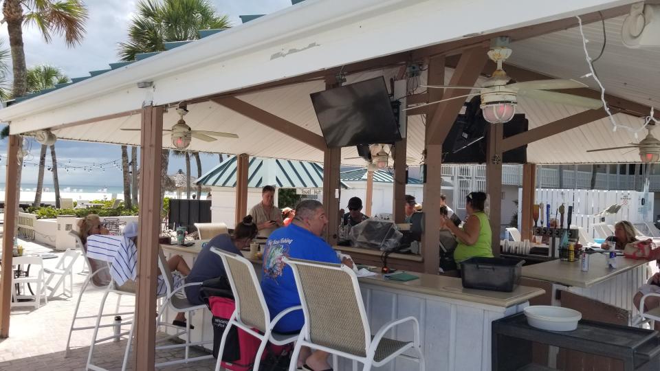 The pool bar at Sandcastle Resort at Lido Beach, 540 Benjamin Franklin Drive, Sarasota.
