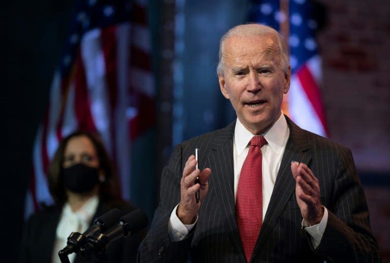 Joe Biden à Wilmington (Delaware) le 19 novembre 2020
 - JIM WATSON © 2019 AFP