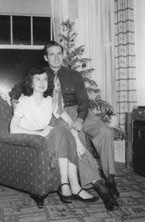 Paul and Cora Messinger shortly after they got married on Thanksgiving Day in 1950.
