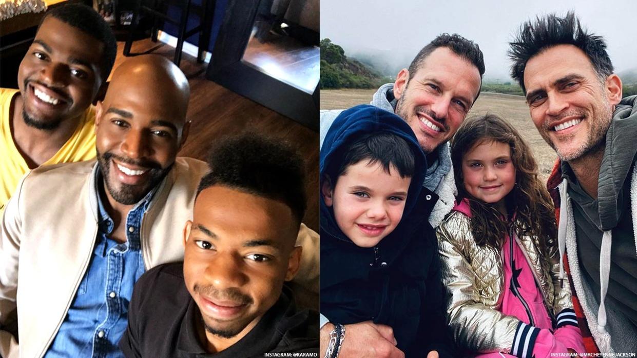 Karamo Brown and his kids as well as Cheyenne Jackson and his partner and their children.