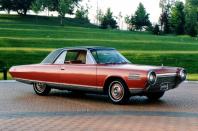 <p>The Chrysler Turbine Car was a concept car produced from 1963 to 1964. All coloured in bronze, the Ghia-designed-and-built cars were powered by a gas turbine engine that could run on diesel, unleaded gasoline, kerosene, or even tequila. At full-tilt the engine pumped out 130bhp, an impressive <strong>425lb ft</strong> of torque, and turned over at an extraordinary <strong>60,000rpm</strong>. </p><p>Of 55 built, 50 were given to the public to test; however, many of them were baffled by the complex starting procedure and unimpressed by its sluggish acceleration, enormous fuel consumption, and noisiness. Chrysler conclude there was little future in the technology and withdrew the cars and junked most of them; nine are still left, with two of them still owned by the company and most of the rest in museums, including one at <strong>The Henry Ford</strong> in Dearborn, Michigan.</p>