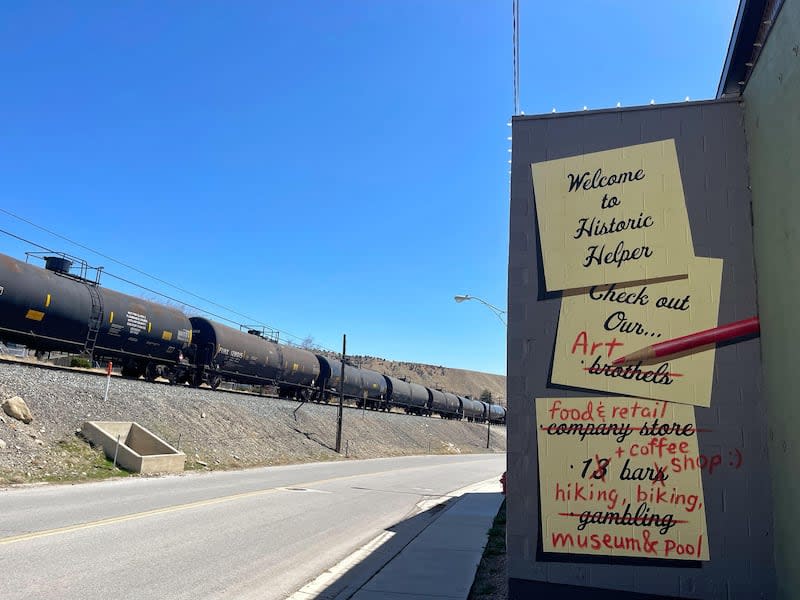 A mural on the side of a business welcomes people into Helper on Tuesday. Helper was once a town on the brink of death after the downturn of the coal industry, but through resilience, community collaboration and proactive rural leadership, it has weathered the storm on its way to becoming the best version of itself. | Logan Stefanich, KSL.com