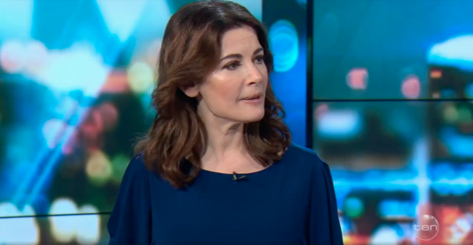 Nigella Lawson was clearly taken back by the co-hosts comments. Source: Ten