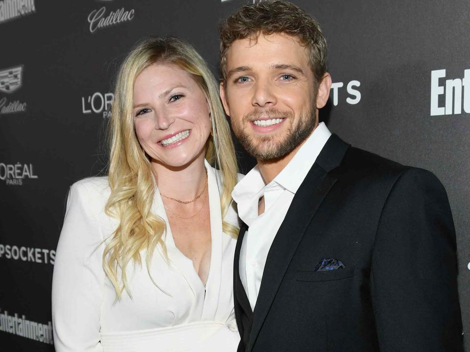 <p>Mike Coppola/Getty</p> Lexi Murphy and Max Thieriot attend Entertainment Weekly Celebrates Screen Actors Guild Award Nominees on January 26, 2019 in Los Angeles, California.