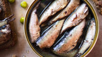 These little fish are high in omega-3 fatty acids, protein, and hard-to-get vitamin D. And if you eat the bones, points out Lipman, you get the added benefit of calcium too. <br><br><b><a href="https://www.yahoo.com/health" data-ylk="slk:This article originally appeared on Yahoo Health;elm:context_link;itc:0;sec:content-canvas" class="link ">This article originally appeared on Yahoo Health</a></b>