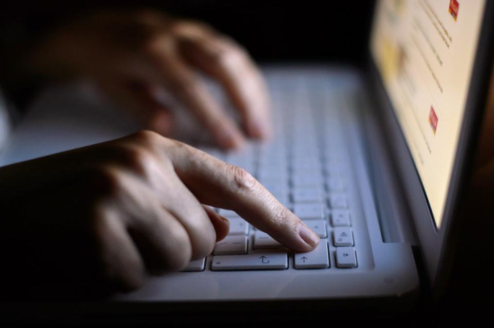 File photo of a woman using a laptop  (PA Wire)