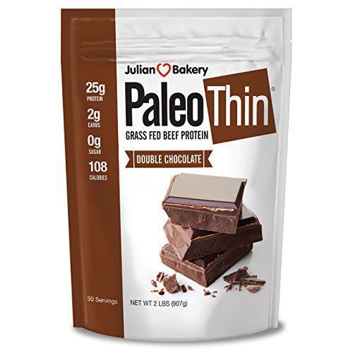 6) Julian Bakery Paleo Thin Protein Double Chocolate Powder