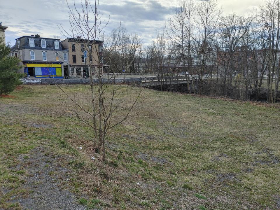 A 300-seat amphitheater is planned for this lot, between Spring Street and Conococheague Creek along Lincoln Way West.
