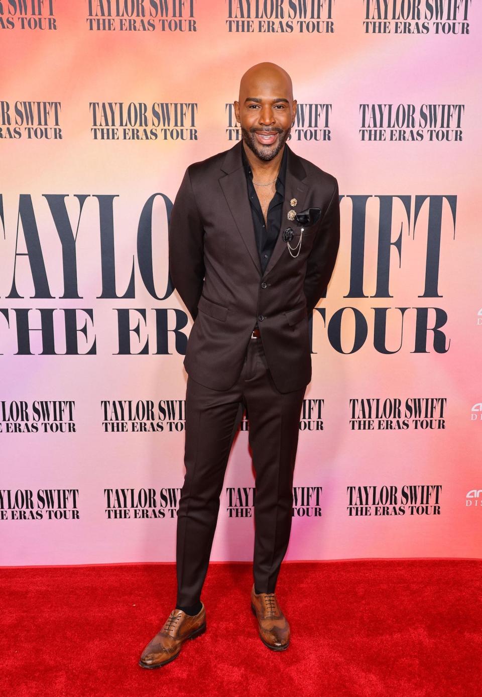 Karamo Brown attends "Taylor Swift: The Eras Tour" Concert Movie World Premiere on October 11, 2023 in Los Angeles, California.