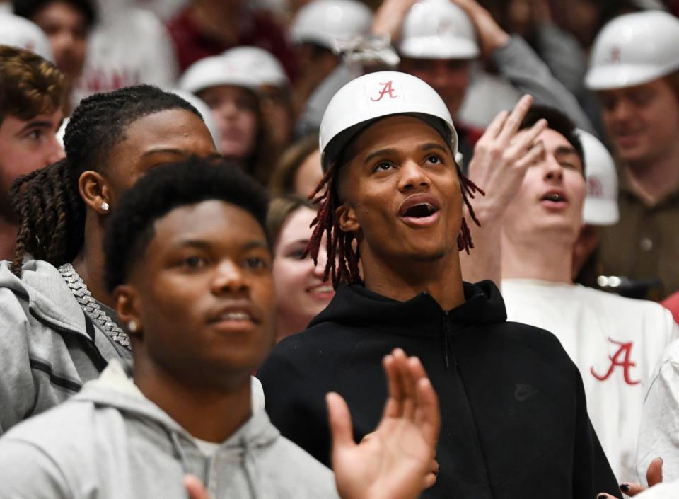 Jan 27, 2024; Tuscaloosa, Alabama, USA; at Coleman Coliseum. Mandatory Credit: Gary Cosby Jr.-USA TODAY Sports