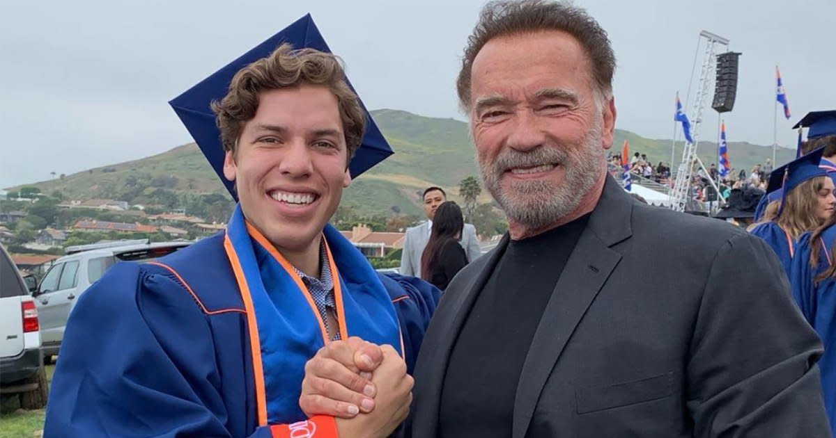 Arnold Schwarzenegger and son Joseph Baena (Credit: Instagram)