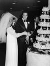 <div class="caption-credit"> Photo by: Courtesy of Getty Images</div><b>Priscilla Beaulieu: The Queen Bride</b> <br> Clearly, it was all about the veil for this Vegas bride. In 1967, she married Elvis Presley at the Aladdin Hotel in a stunning pearl-trimmed number that she designed herself. We applaud her for choosing a more demure, non-form-fitting silhouette. <br> <br> More from <i><b>Lucky</b></i>: <br> <a rel="nofollow noopener" href="http://www.luckymag.com/beauty/2011/12/15-Secrets-From-Top-Dermatologists?mbid=synd_yshine" target="_blank" data-ylk="slk:Secrets from Top Dermatologists;elm:context_link;itc:0;sec:content-canvas" class="link ">Secrets from Top Dermatologists</a> <br> <a rel="nofollow noopener" href="http://www.luckymag.com/blogs/luckyrightnow/2012/09/50-Unique-Engagement-Rings?mbid=synd_yshine" target="_blank" data-ylk="slk:50 Unique Engagement Rings;elm:context_link;itc:0;sec:content-canvas" class="link ">50 Unique Engagement Rings</a> <br>