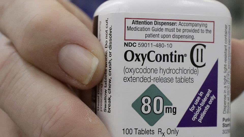 Das Schmerzmittel Oxycontin. Purdue Pharma und der Eigentümerfamilie Sackler wird vorgeworfen, Schmerzmittel unter Verschleierung von Suchtgefahren mit rücksichtslosen und aggressiven Methoden vermarktet zu haben.