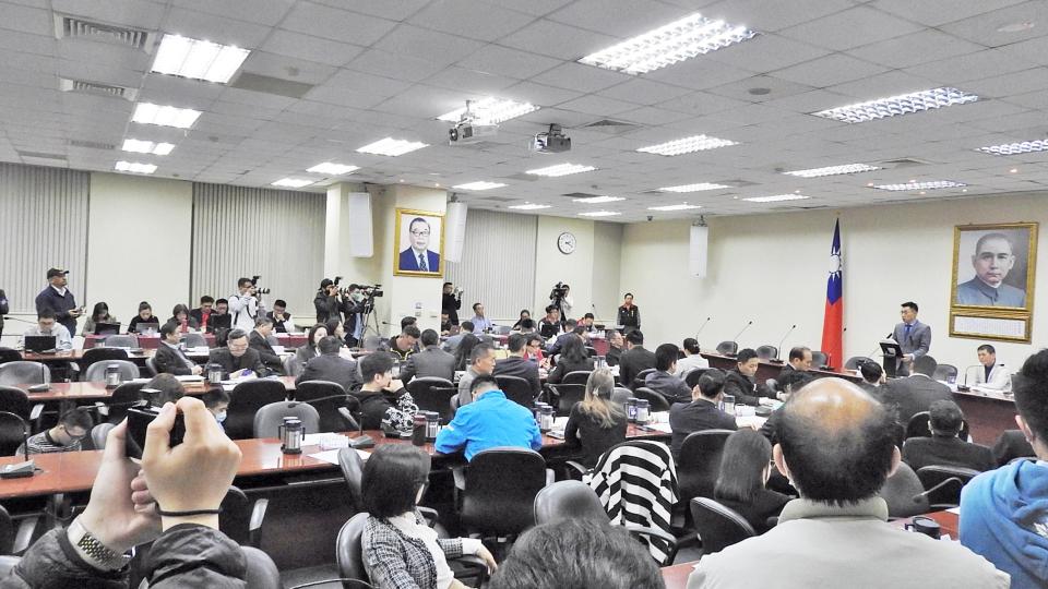 國民黨主席江啟臣於上任後，在11日首次主持中常會。( 圖 / 記者陳弘志攝 )