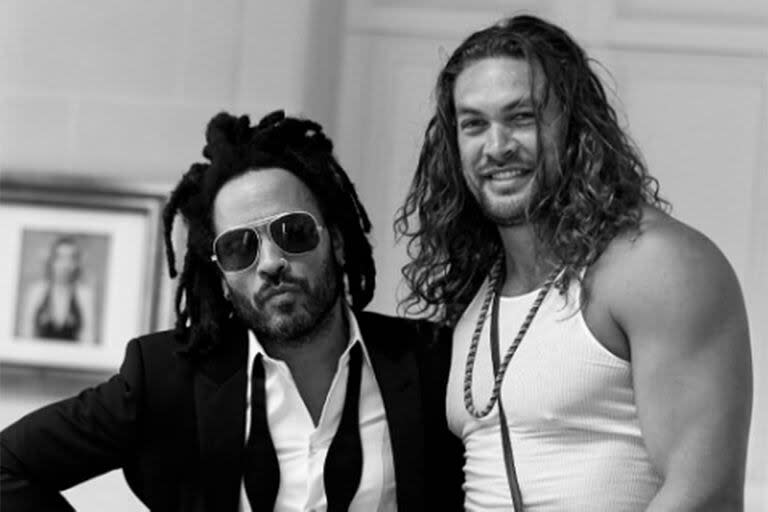 Lenny Kravitz se refirió a su particular relación con Jason Momoa: “Estoy muy orgulloso de que sus hijos me llamen tío”