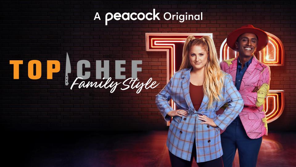 Grammy Award-winning musician Meghan Trainor hosts Top Chef Family Style with James Beard. Award-winning chef Marcus Samuelsson serves as head judge.