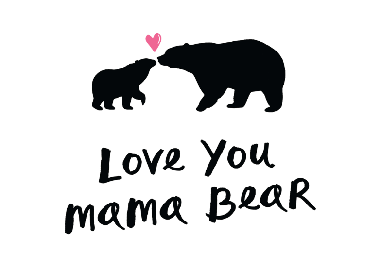 Love You Mama Bear Mother's Day Card