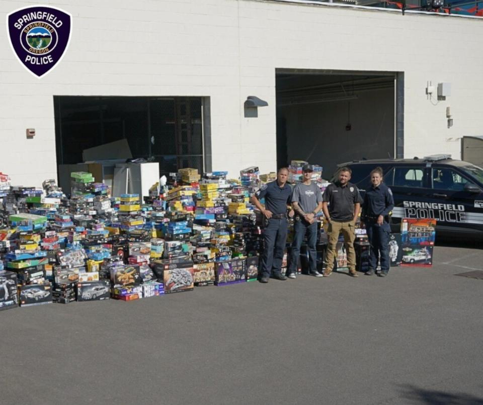 PHOTO: Police in Oregon have recovered more than 4,000 stolen Lego sets valued at over $200,000 in a massive bust following a three-month investigation, authorities said. (Facebook / Springfield Police Department - Oregon)