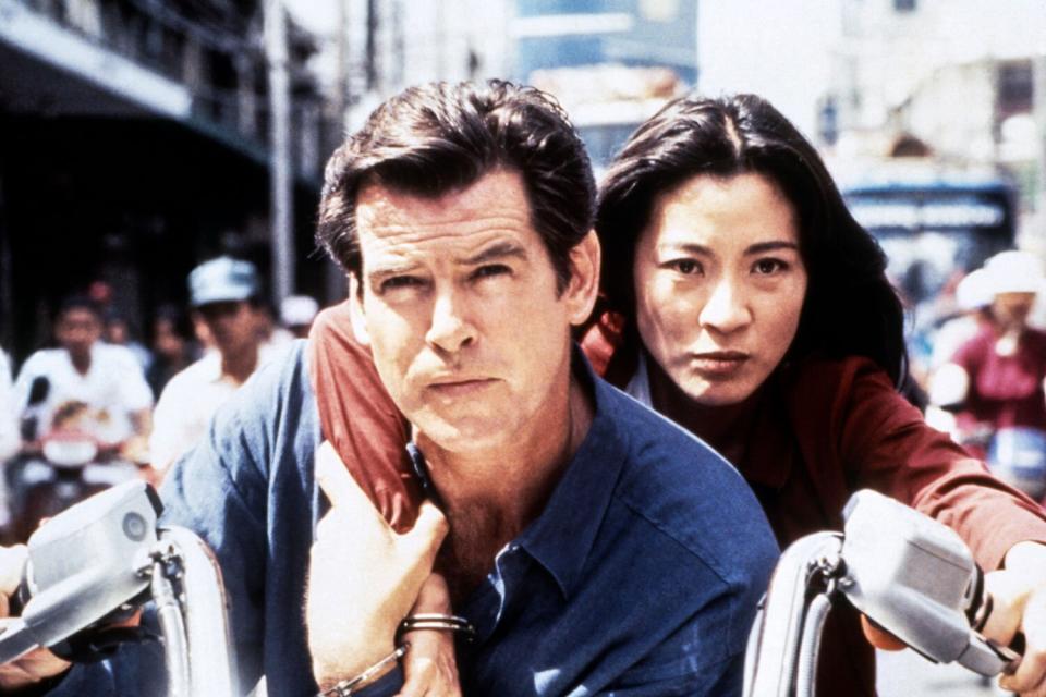 Pierce Brosnan and Michelle Yeoh in 'Tomorrow Never Dies'