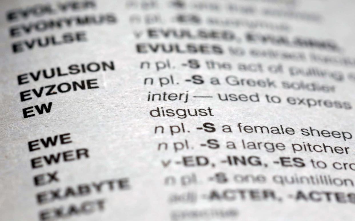 The word ew appears in the new edition of Merriam Webster's