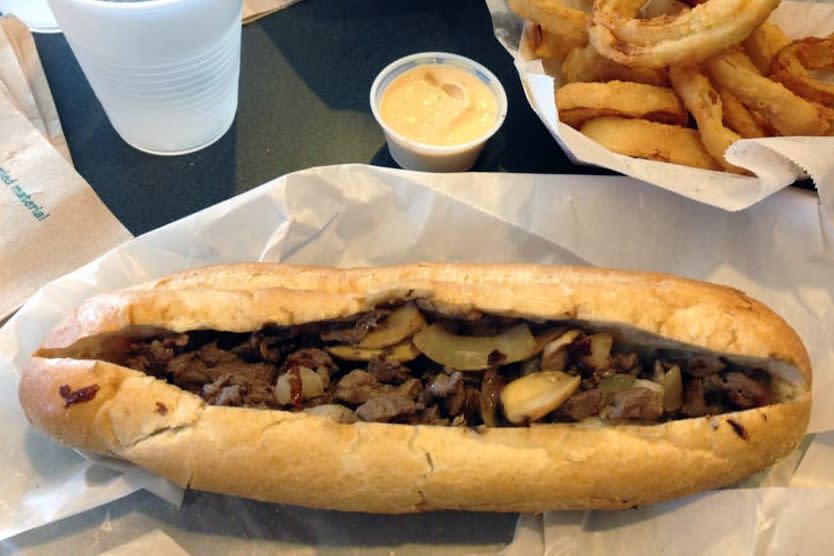 Steak Tips and Cheese, Nadeau's, New Hampshire