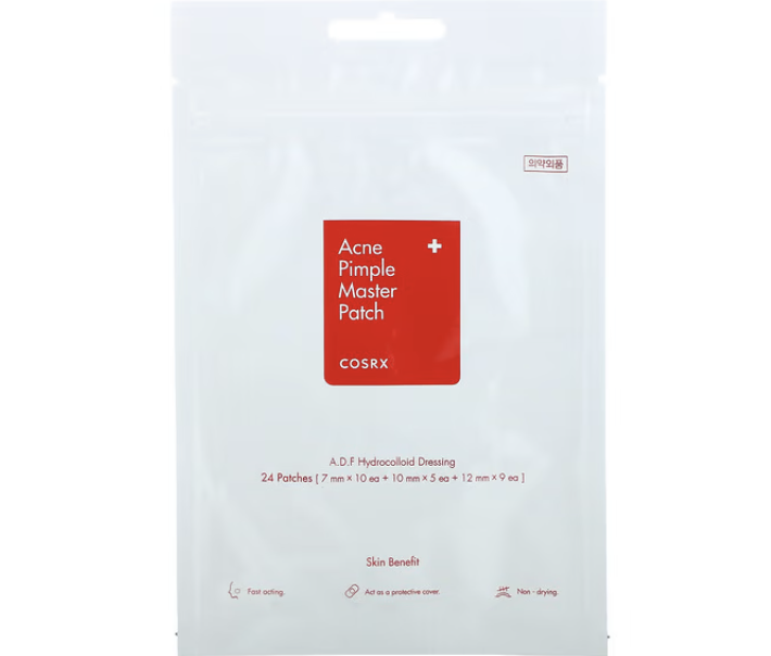 CosRx, Acne Pimple Master Patch, 24 Patches in white tear-off packaging.