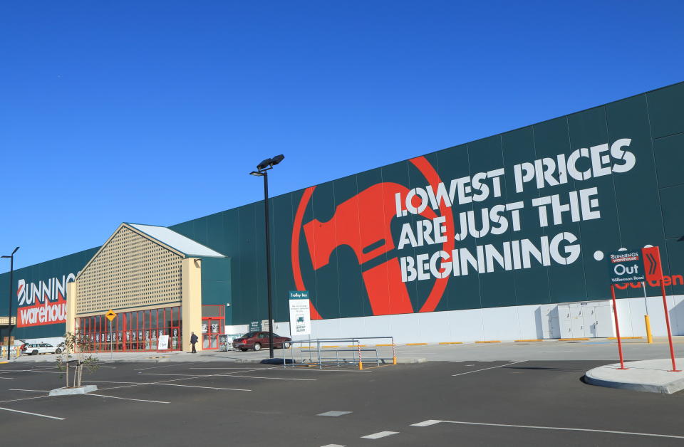 Bunnings Warehouse hardware store Australia.