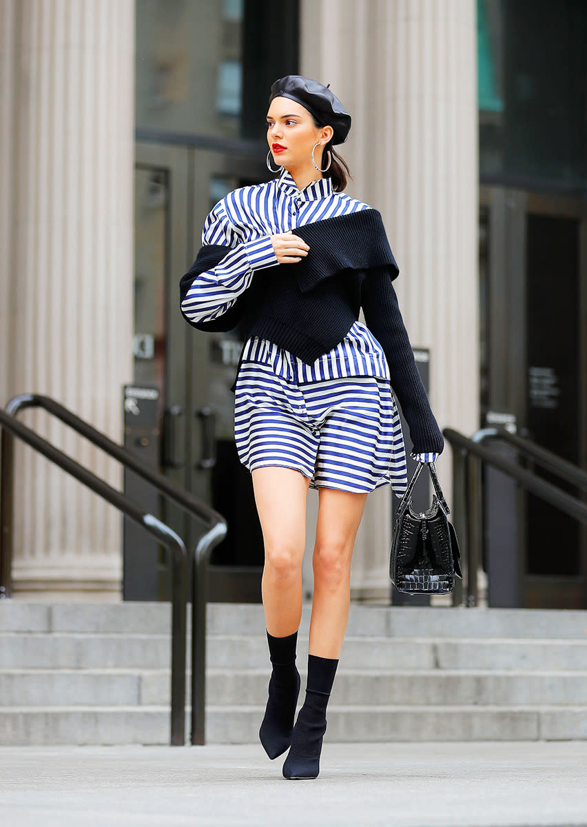 In A Leather Beret