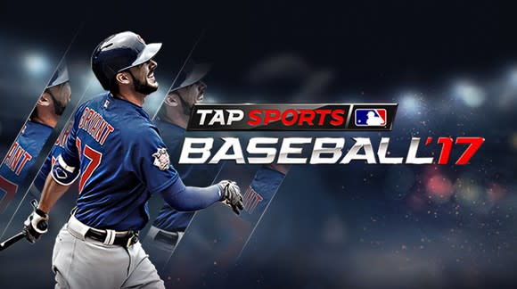 Promotional image of Glu's Tap Sports Baseball title.