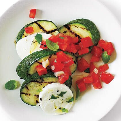 Caprese "Salsa" Zucchini with Sea Salt