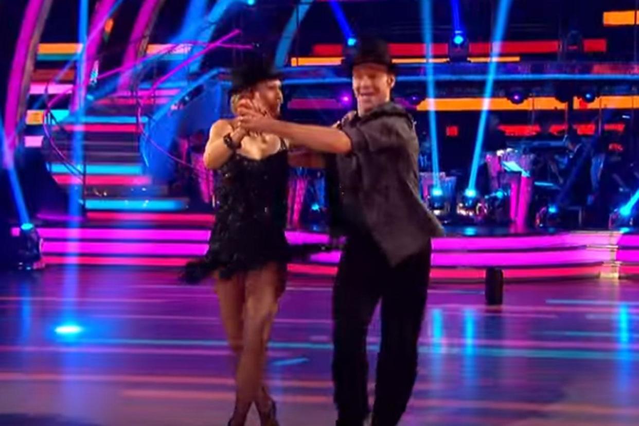 Jive: Kellie Bright and Kevin Clifton wowed with their routine: BBC