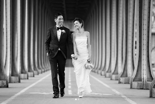 陳豪陳茵薇結婚週年 IG晒巴黎結婚相