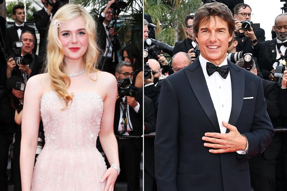 Elle Fanning and Tom Cruise