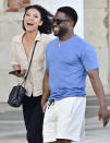 <p>Kevin Hart and wife Eniko take in the sights of Venice, Italy, on May 18.</p>