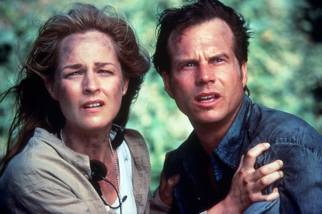 <p>Snap/Shutterstock</p> Helen Hunt and Bill Paxton in 1996's 'Twister'