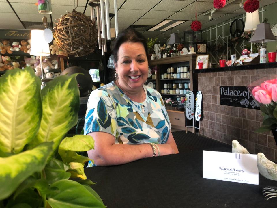 Karen Orlicki is the owner of Palace of Flowers on Lincoln Way West in South Bend. She has owned the shop since 1990.