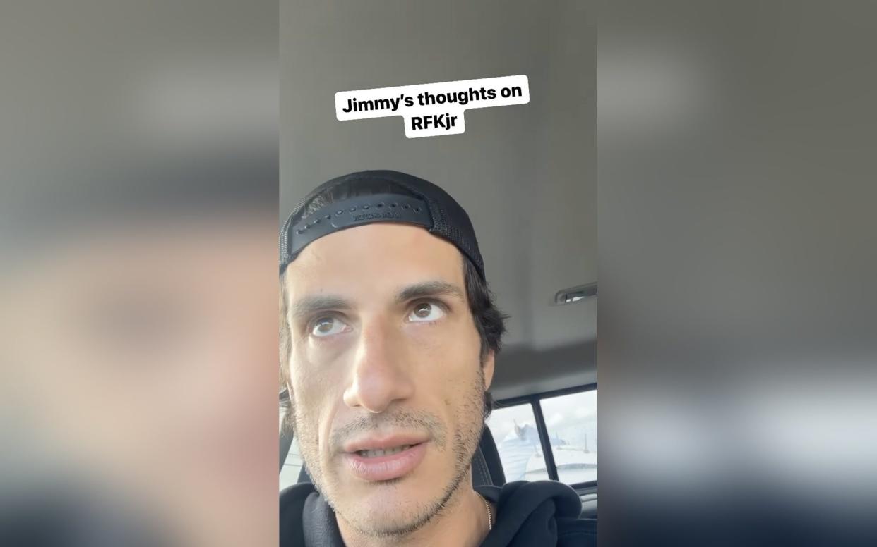 Jack Schlossberg has criticised his family member in videos in which he puts on a heavy Boston accent in a comic persona of a voter called Jimmy